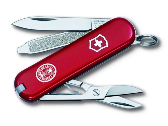 Victorinox Swiss Army Classic SD Eagle Scout Pocket Knife, Red
