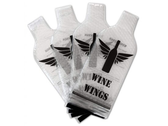 4 Pack Reusable Wine Bottle Protector Sleeve Travel Bag.