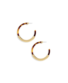 Baublebar TASSIANA RESIN HOOP EARRINGS.