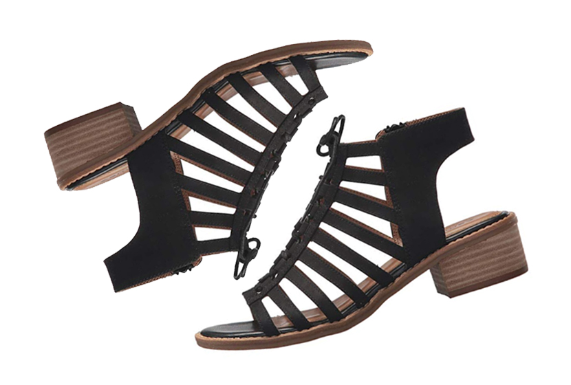 Comfortiva Blossom Sandals in Black.