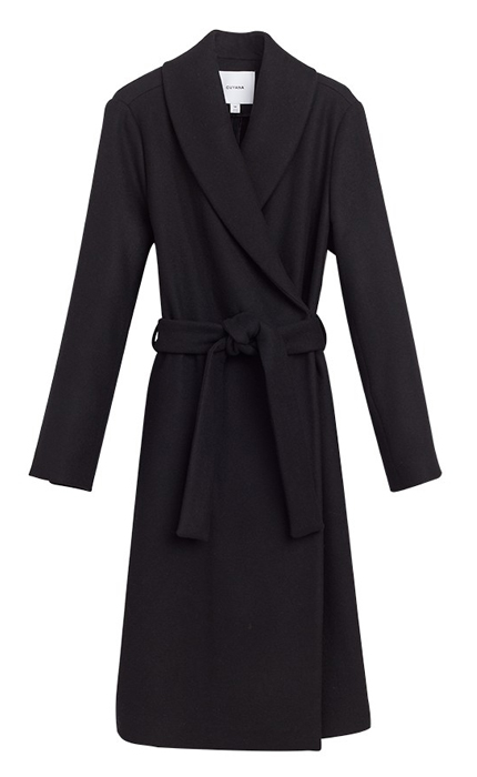 Cuyana Soft Wrap Coat.