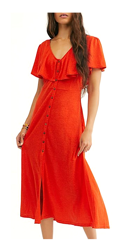 Free People Messenger Midi Dress.