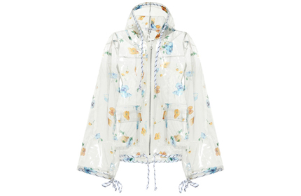 GANNI Petunia Transparent Rain Jacket.