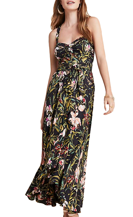 Anthropologie Gabriela Ruffled Maxi Dress.