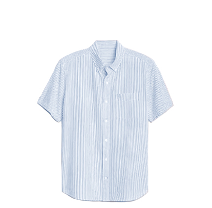 Gap Seersucker Short Sleeve Shirt.