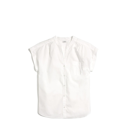 J.Crew Cotton poplin camp shirt.