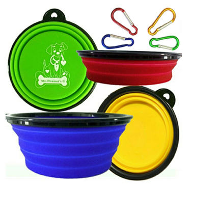 Mr. Peanut Collapsible Dog Bowls.