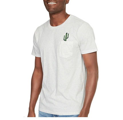 Old Navy Soft-Washed Embroidered-Graphic Pocket Tee for Men.