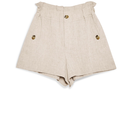 Paperbag Waist Shorts TOPSHOP.