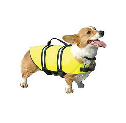 Paws Aboard Doggy Life Jacket in Yellow.