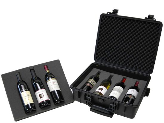 T.Z. Case International T.z 7-Bottle Wheeled Wine Case.