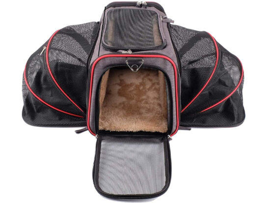 The Original Airline Approved Expandable Pet Carrier by Pet Peppy.