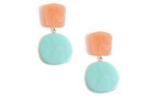 Topshop Organic Pastel Drop Earrings.