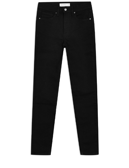 Topshop Pure Black Jamie Jeans.