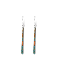 Turquoise Earrings in Sterling Silver & Genuine Gemstones.