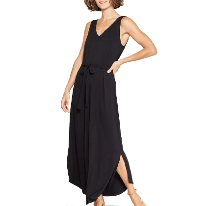 Target Women's Sleeveless V-Neck Knit Maxi Dress - A New Day™ Black.