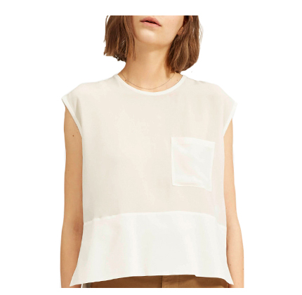 Everlane The Silk Square Muscle Top.