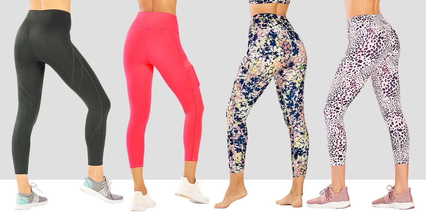 Fabletics leggings collage.