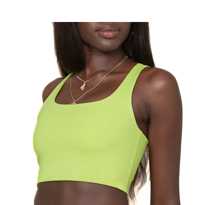 Girlfriend Collective Lime Paloma Bra.