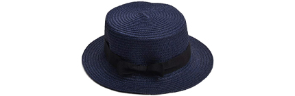 Lawliet Womens Mini Straw Boater Hat.