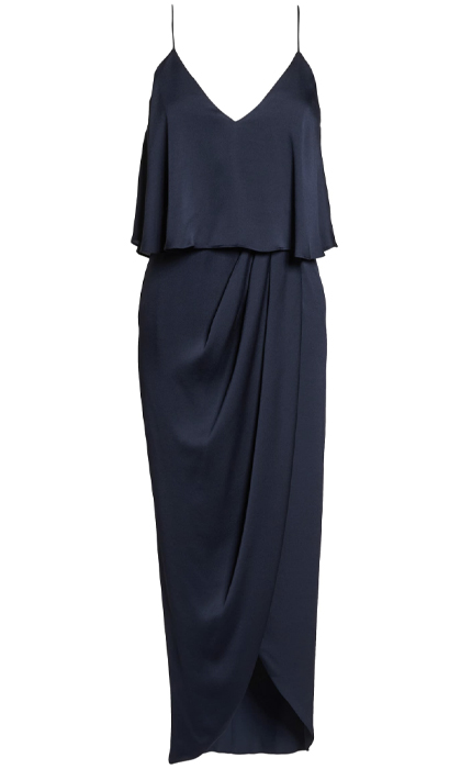 Luxe Frill Tulip Hem Maxi Dress SHONA JOY.