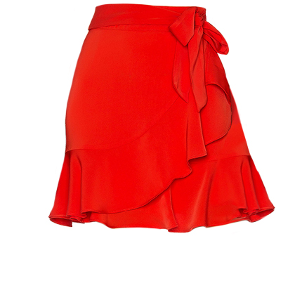 Patricia Ruffle Wrap Skirt superdown.