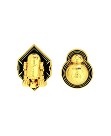 STAR WARS GOLD R2-D2 & BB-8 ENAMEL PIN SET.