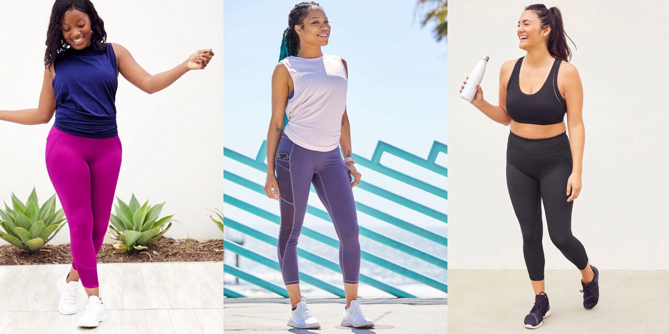 Three different Fabletics outfis.