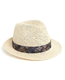 ASOS DESIGN straw pork pie hat.