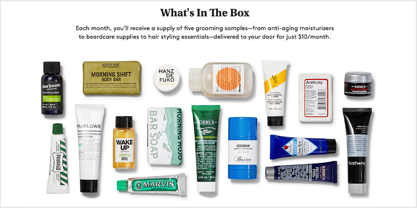 Birchbox Grooming Subscription.