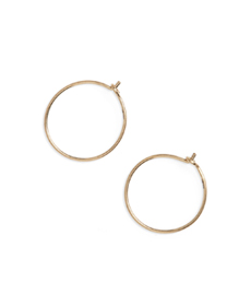 Delicate Wire Hoop Earrings MADEWELL.