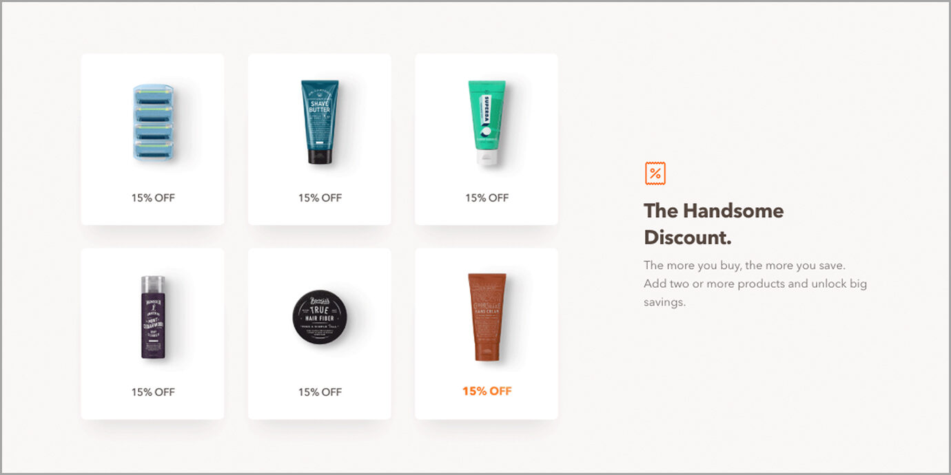 Dollar Shave Club The Handsome Discount.