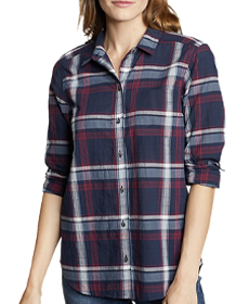 Eddie Bauer Boyfriend Packable Shirt.