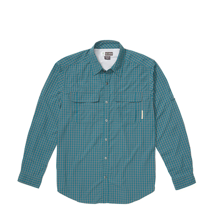 Exofficio MEN'S BUGSAWAY HALO CHECK LONG-SLEEVE SHIRT.