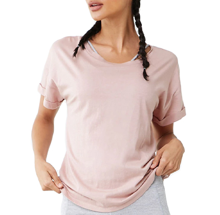 Forever21 Active Self-Tie Cutout Back Tee.
