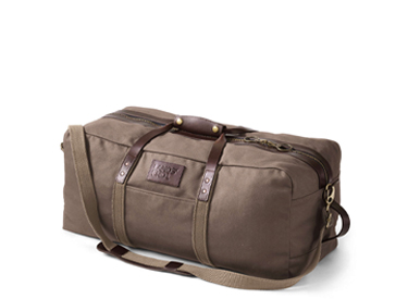 Lands End Waxed Canvas Travel Duffle Bag.