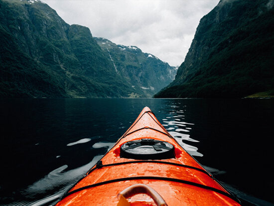 Person Kayaking.