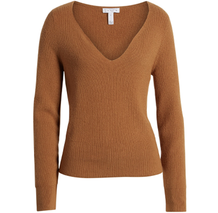 Shaped Neck Sweater LEITH.