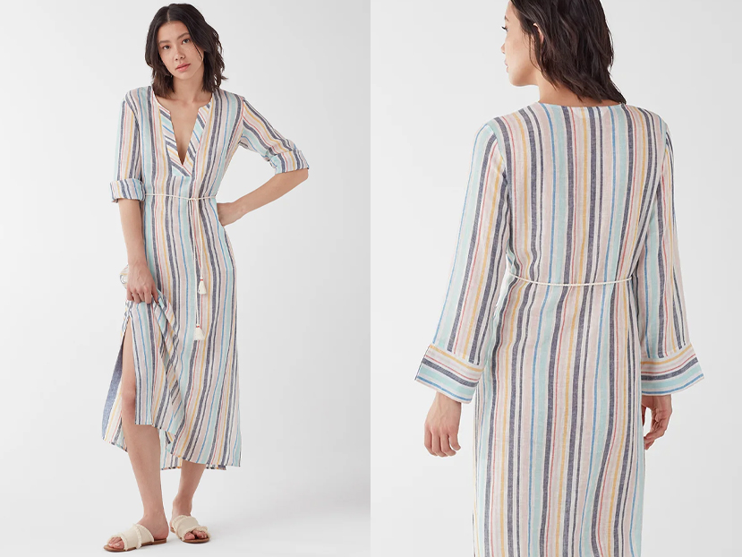 Splendid X Gray Malin Playa Stripe Caftan.