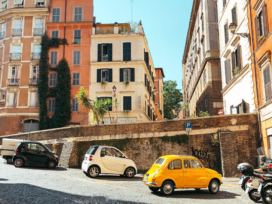 Street in Rome, Italy.