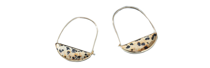 Anthropologie Crescent Hoop Earrings.