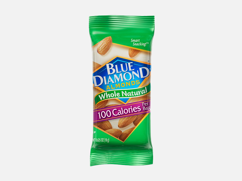 Blue Diamond Almonds Whole Natural Raw Almonds 100 Calorie On The Go Bags.