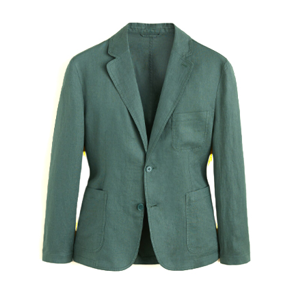 Mango Slim fit 100% linen blazer.