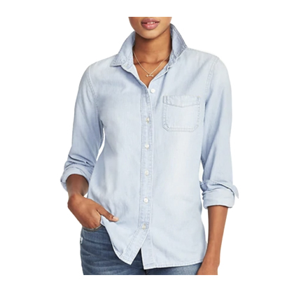 Old Navy Classic Chambray Shirt for Women.