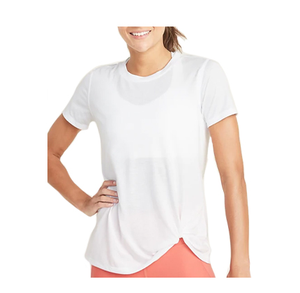 Old Navy Relaxed Side-Tie Performance Tee for Women.