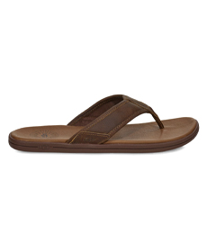 UGG SEASIDE LEATHER FLIP FLOP.