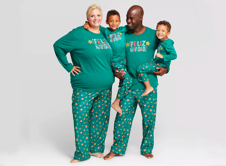 Holiday "Feliz Navidad" Family Pajamas.