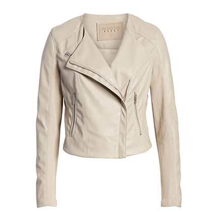 Faux Leather Moto Jacket