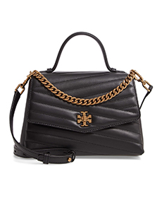 Kira Chevron Quilted Leather Top Handle Satchel TORY BURCH.