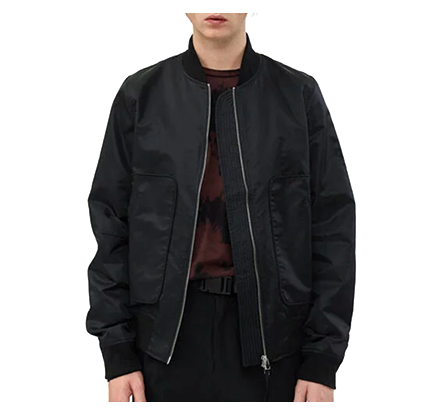 NEED Bennett Bomber Jacket in Black.